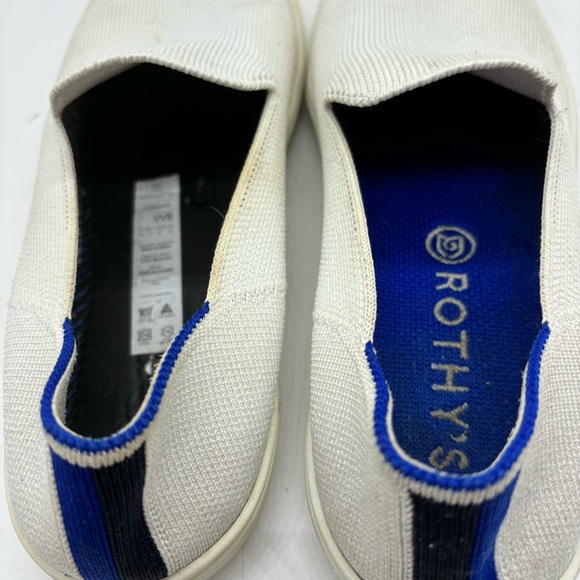 ROTHY'S The Original Slip On Women's White Comfort Casual Sneaker Shoes Size 8 - Picture 7 of 8